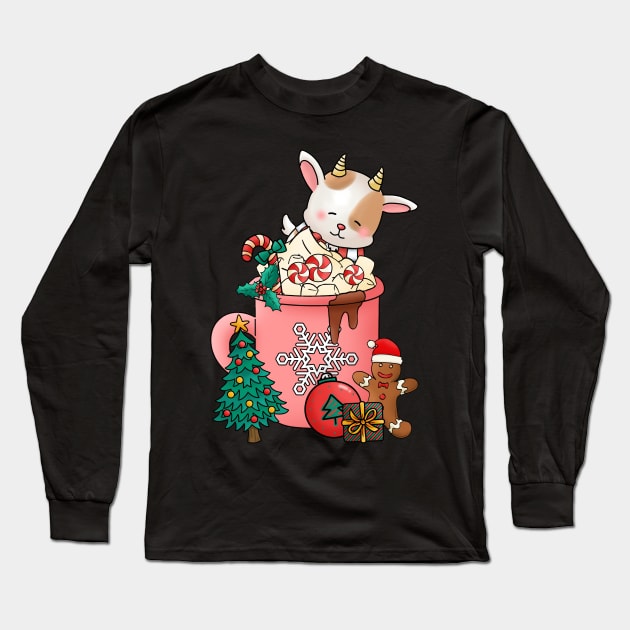 Cute and Lovely Animals with Christmas Vibes Long Sleeve T-Shirt by Gomqes